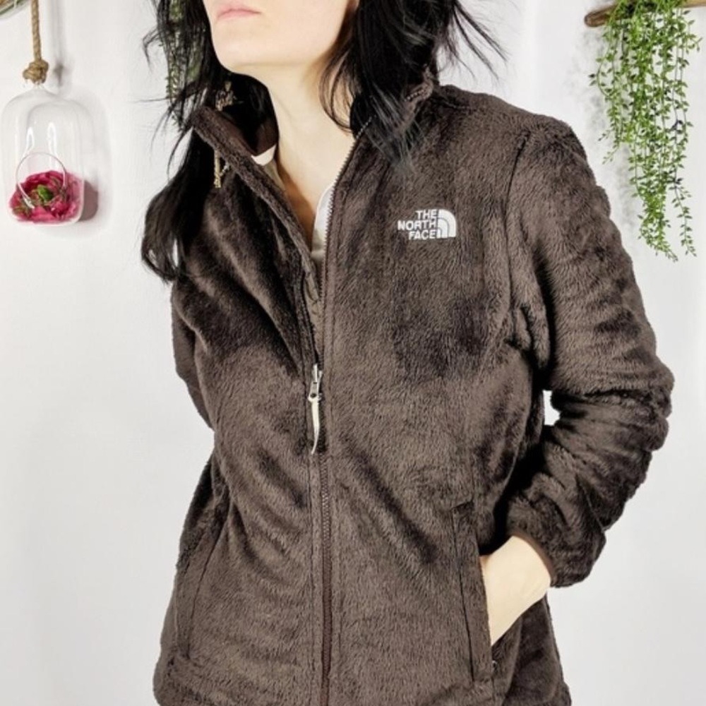Fuzzy Osito fleece jacket in chocolate brown